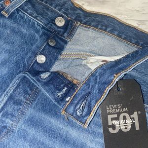 levi’s womens original cropped high rise jeans